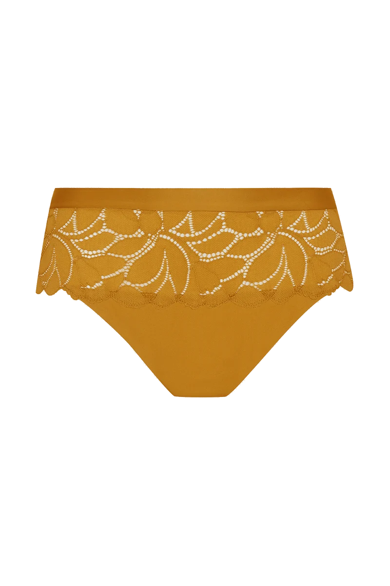 Slip brésilien Dentelle Prodigieuse - Ocre
