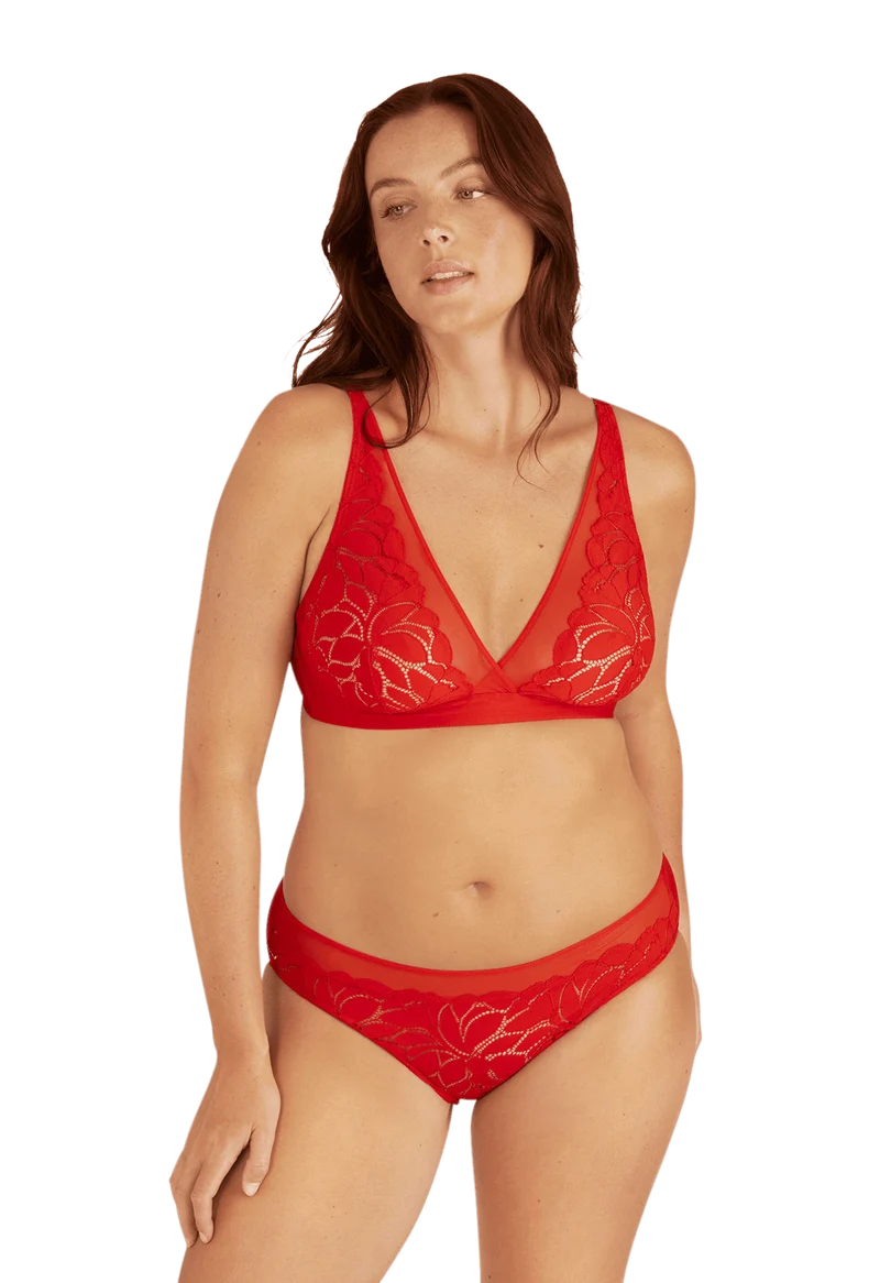 Slip Dentelle Prodigieuse - Rouge lumineux
