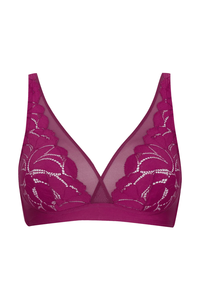Soutien-gorge sans armatures Dentelle Prodigieuse - Fuchsia