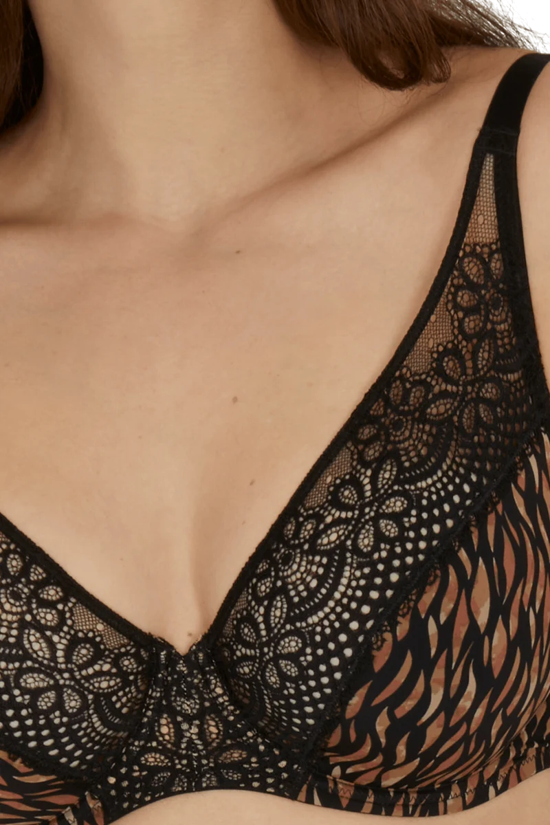 Soutien-gorge foulard à armatures L'irrésistible - Fauve