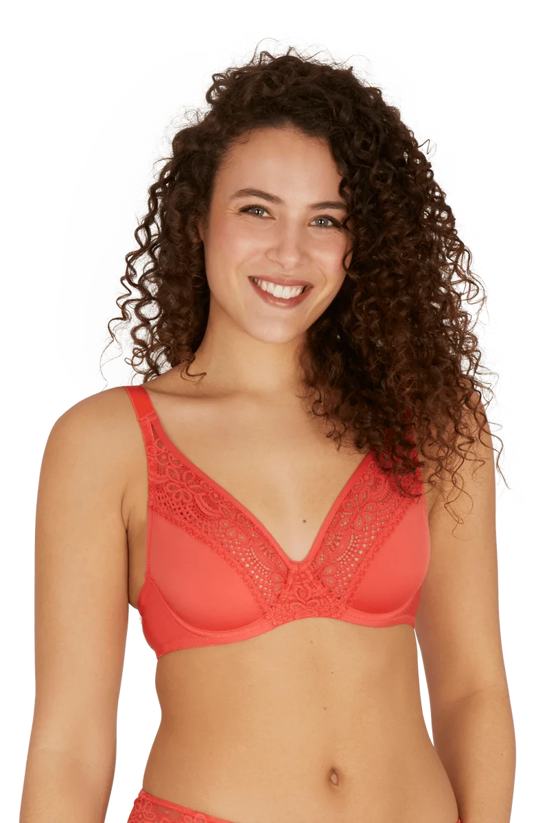 Soutien-gorge foulard à armatures L'irrésistible - Corail