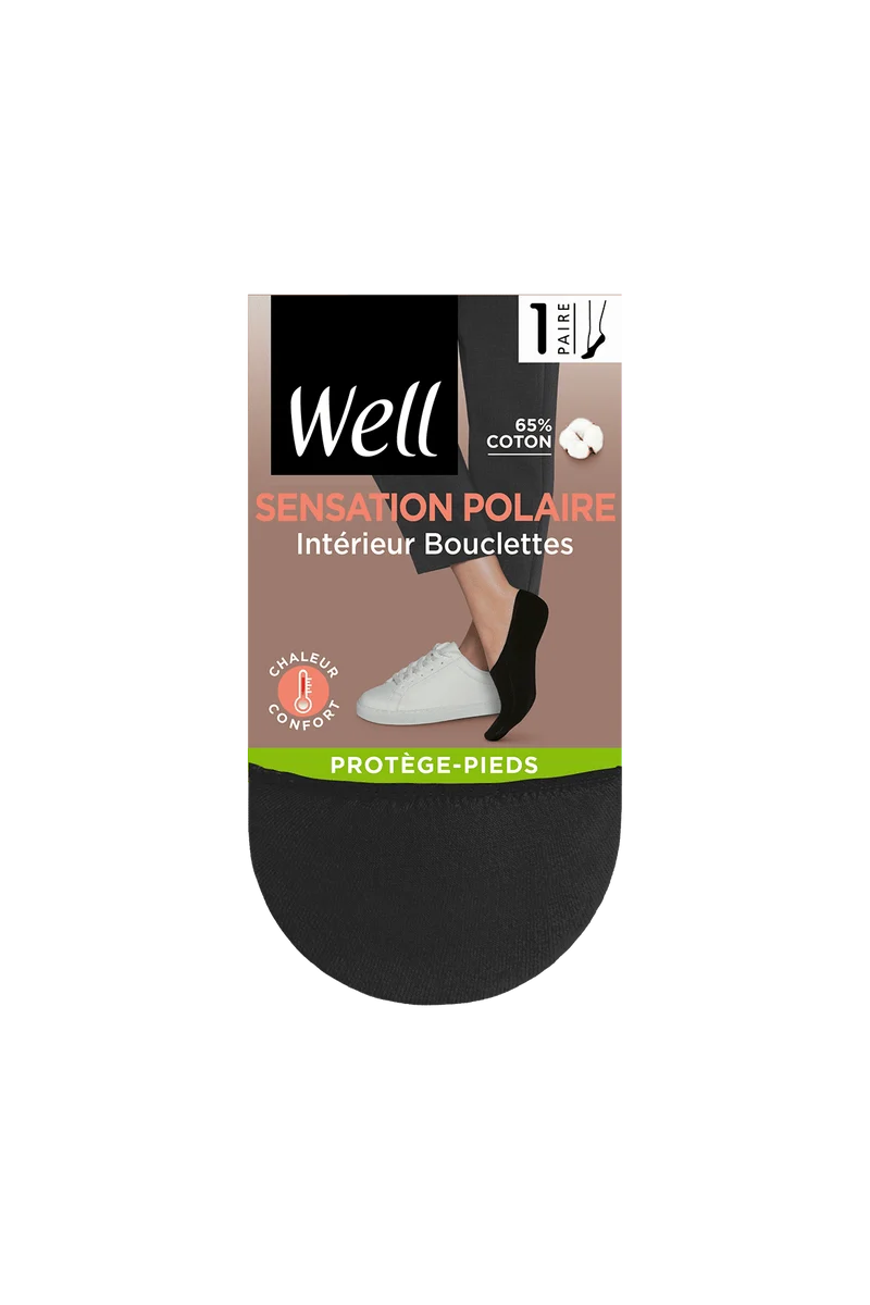 Protège-Pieds Sensation Polaire - Noir ébène