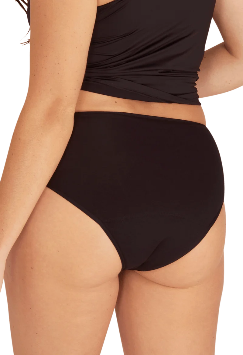 Flux Abondant - Culotte Menstruelle en coton Intimement WELL - Noir