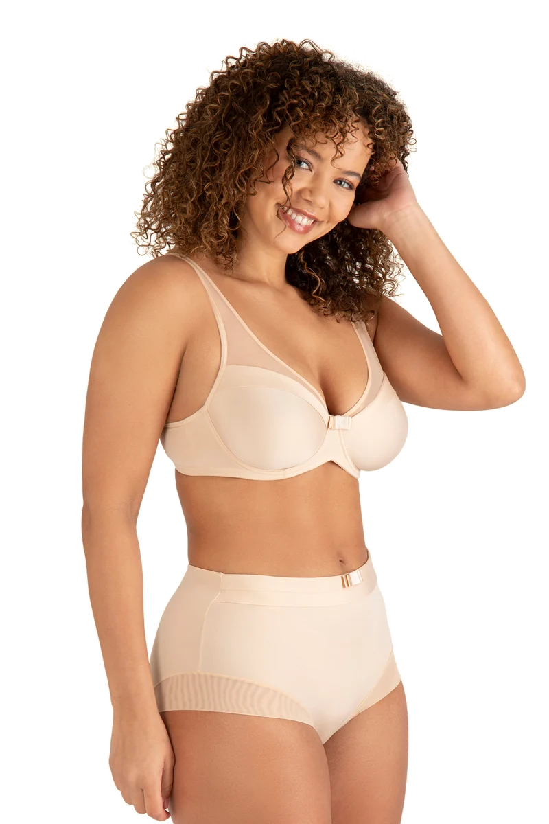 Soutien-gorge à armatures Tulle Design - Nude
