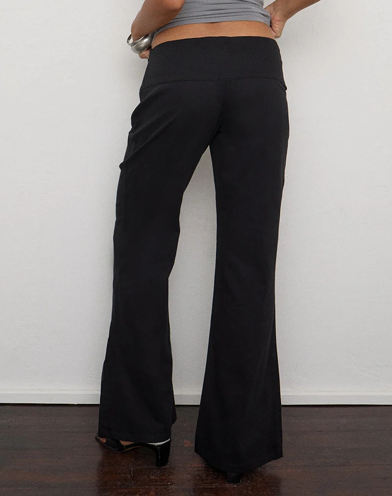 Pantalon Bagaz en sergé léger de coton noir