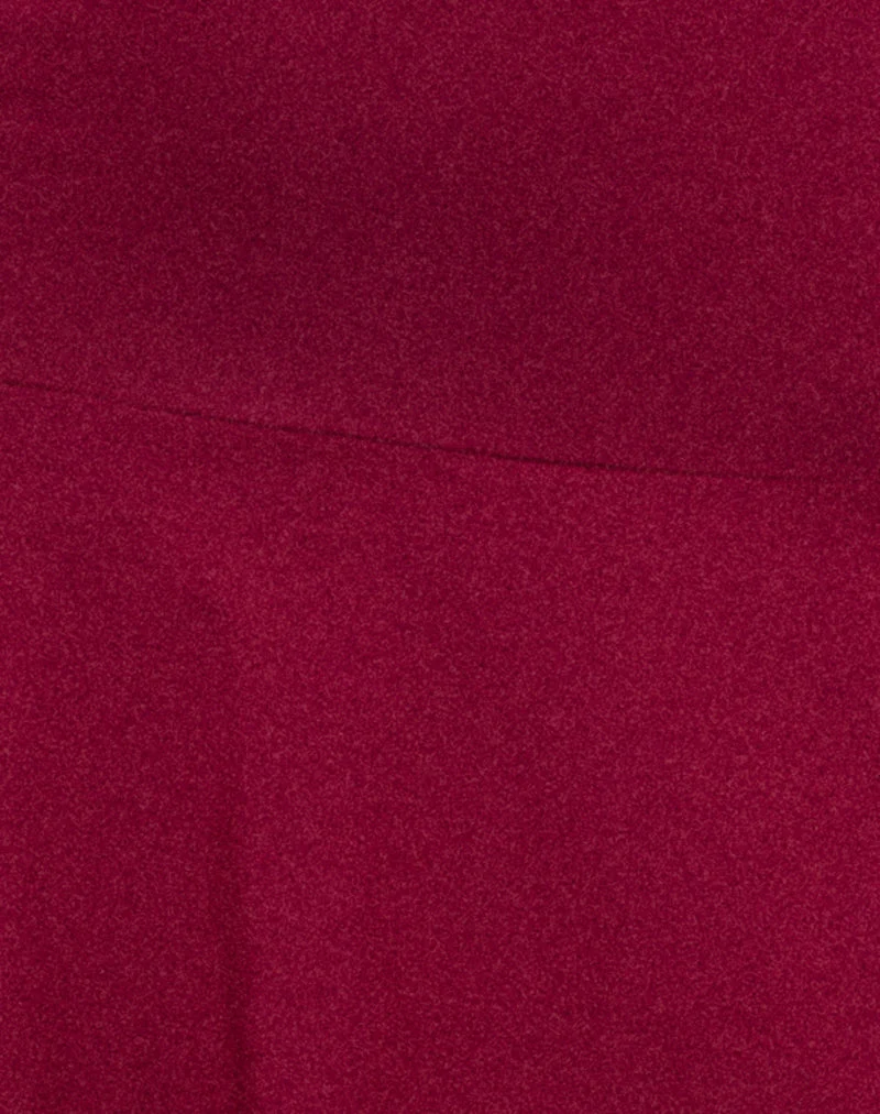 Mini-robe à manches longues Astuti, couleur bordeaux