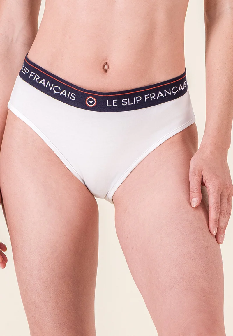 Lot de 2 culottes en coton - Culottes Vert Sauge Blanc