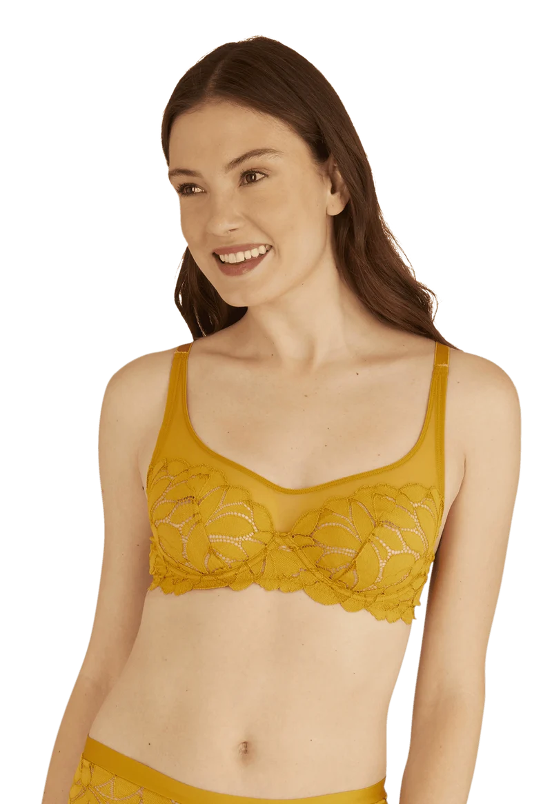 Soutien-gorge à armatures Dentelle Prodigieuse - Ocre