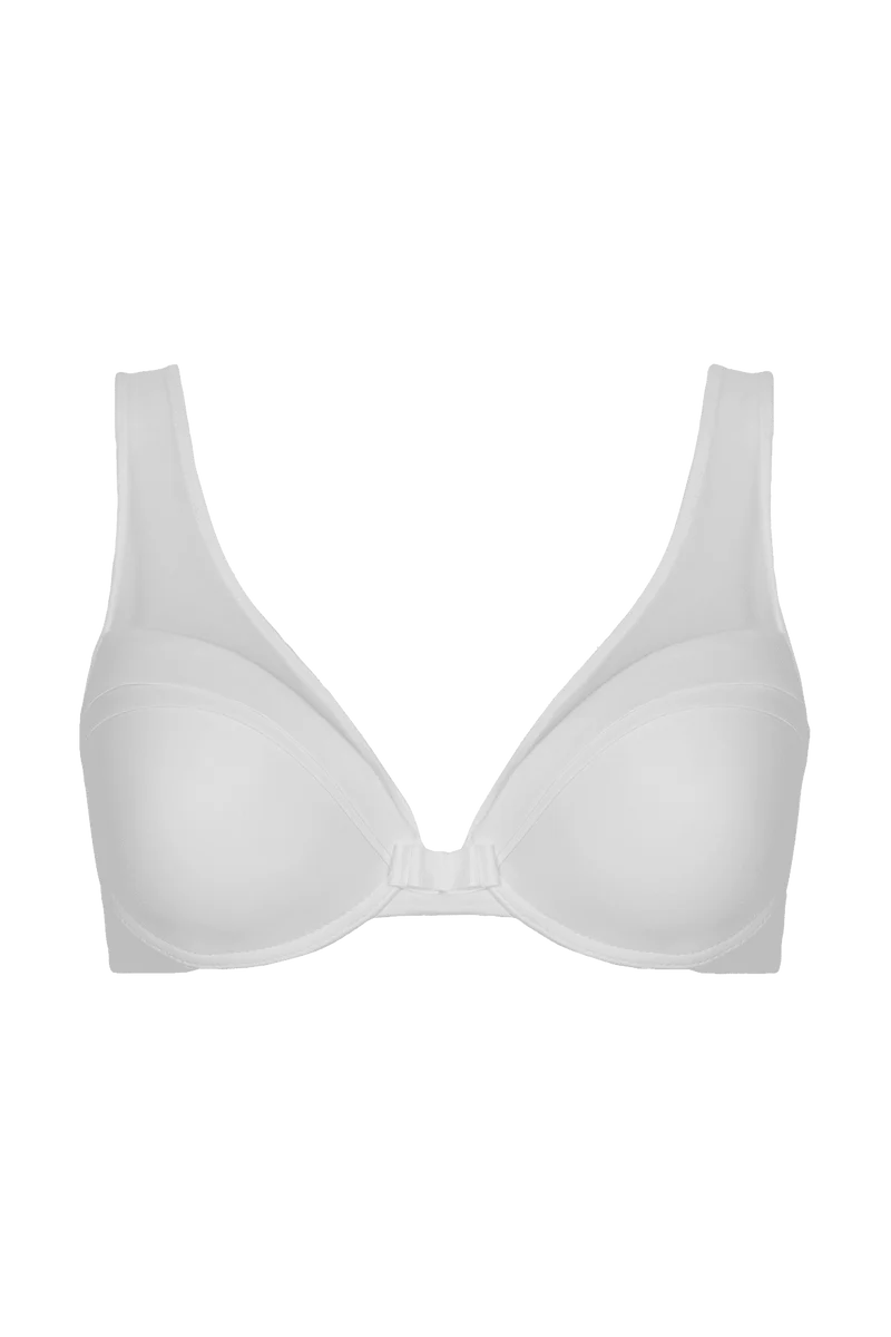 Soutien-gorge coques Tulle Design - Blanc