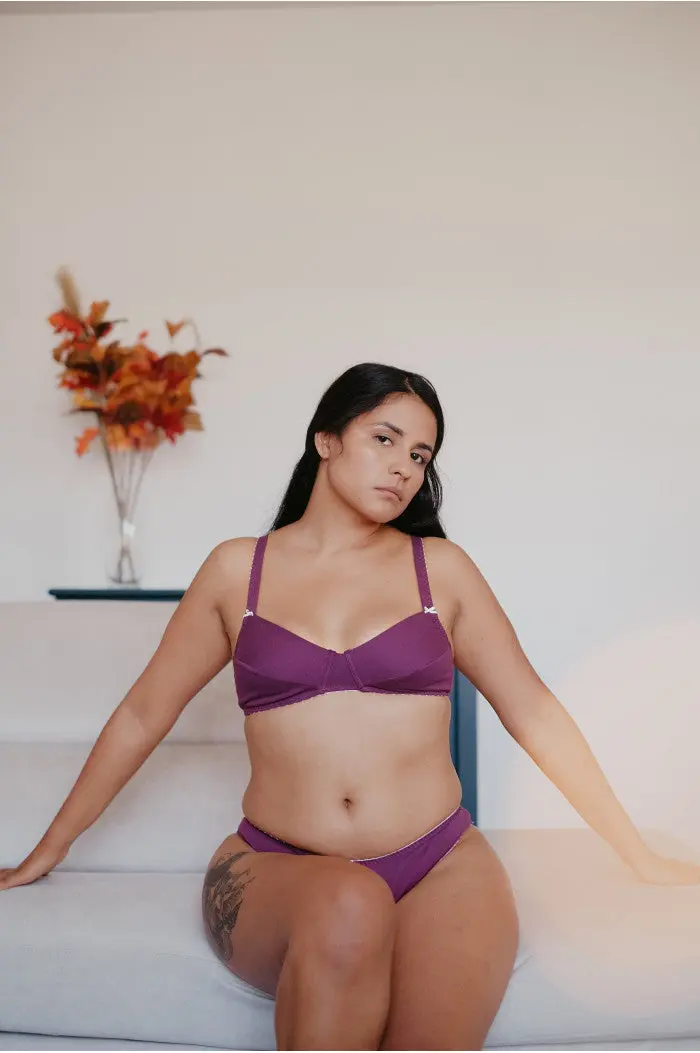 Soutien-gorge sans armature élégance coton bio
