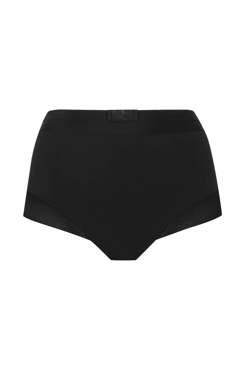 Shorty taille haute Tulle Design - Noir
