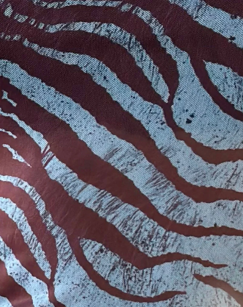 Haut à manches longues Tineko, couleur « Wild Animal Blue »