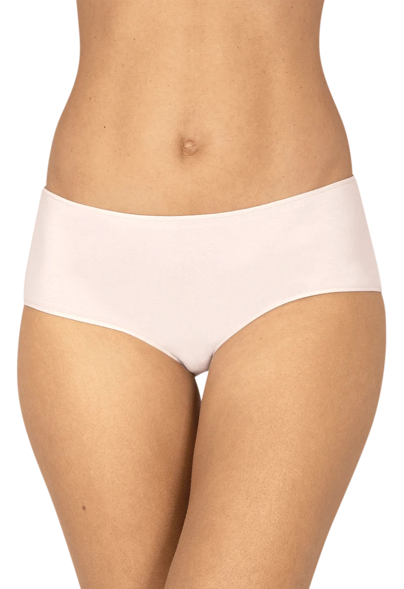 Lot de 3 Shortys en coton bio Intimement Bio - Blanc / bleu / poudre