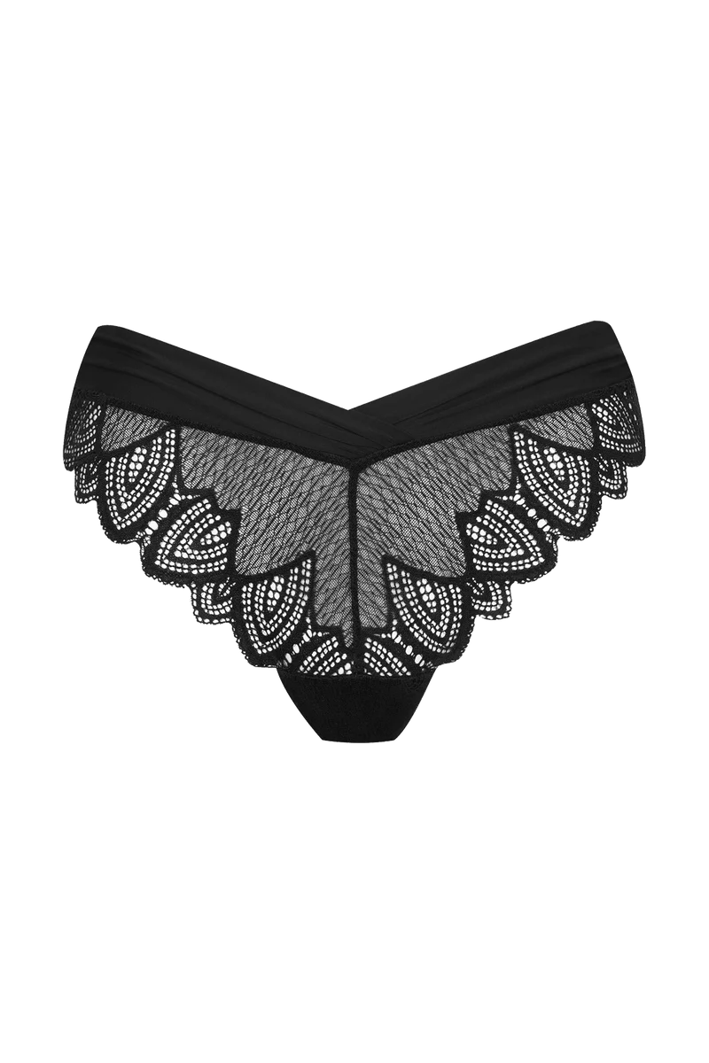 Slip brésilien Vertige Drapé - Noir