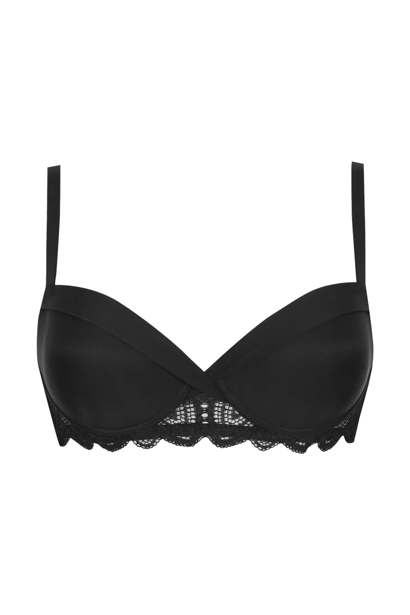 Soutien-gorge coques Vertige Drapé - Noir