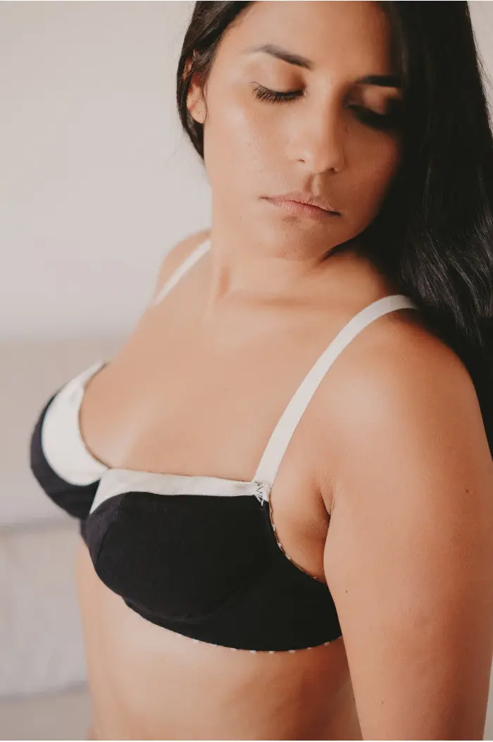 Soutien-gorge avec armatures en coton biologique et soie – confort & élégance