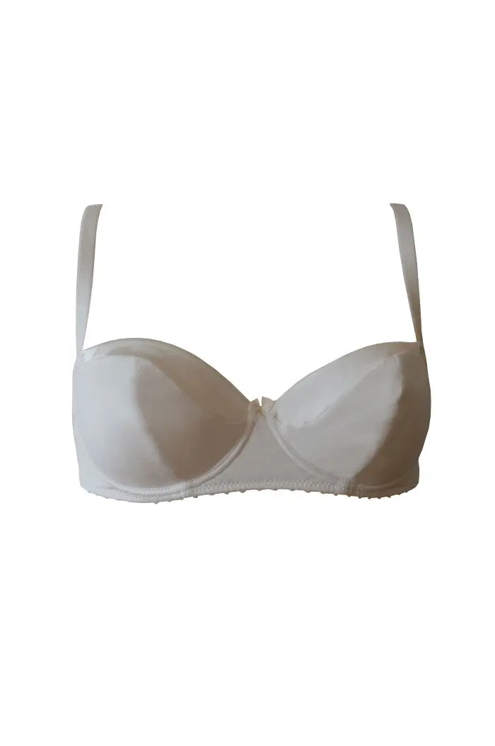 Soutien-gorge avec armatures en coton biologique et soie – confort & élégance