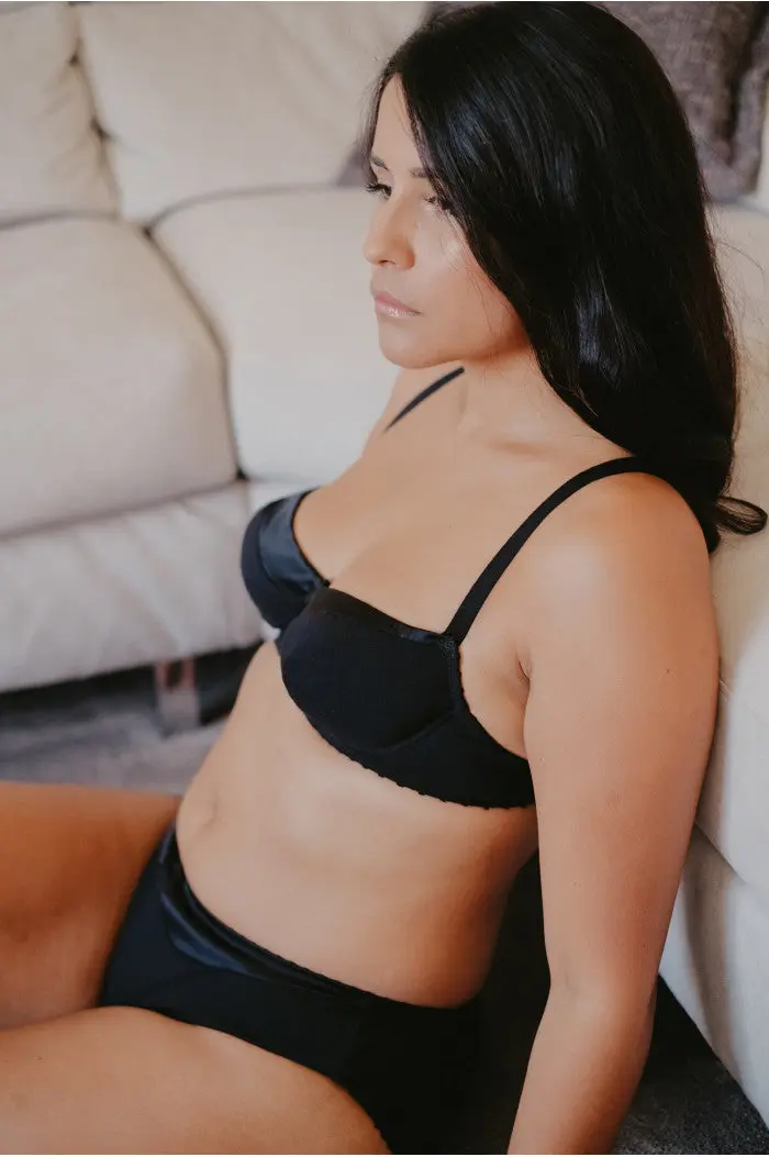 Soutien-gorge avec armatures en coton biologique et soie – confort & élégance