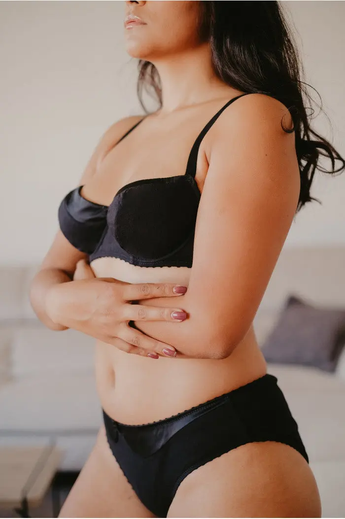Soutien-gorge avec armatures en coton biologique et soie – confort & élégance