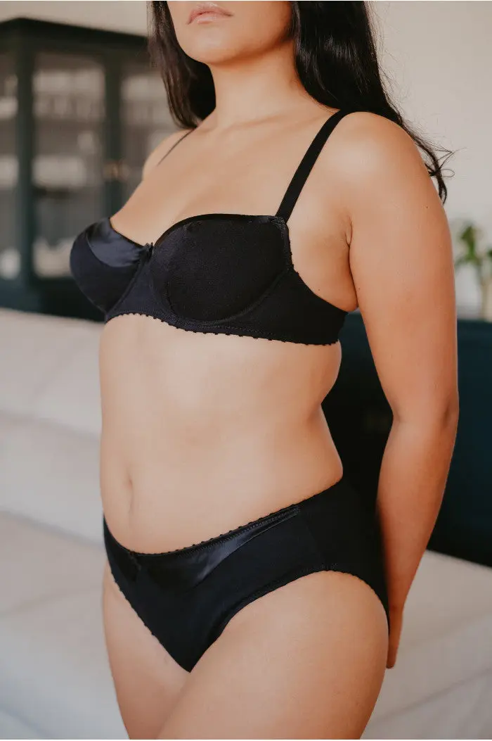 Soutien-gorge avec armatures en coton biologique et soie – confort & élégance