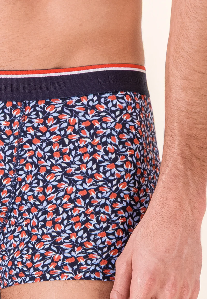 Boxer rose en coton - Marius Rose Rouge Brique