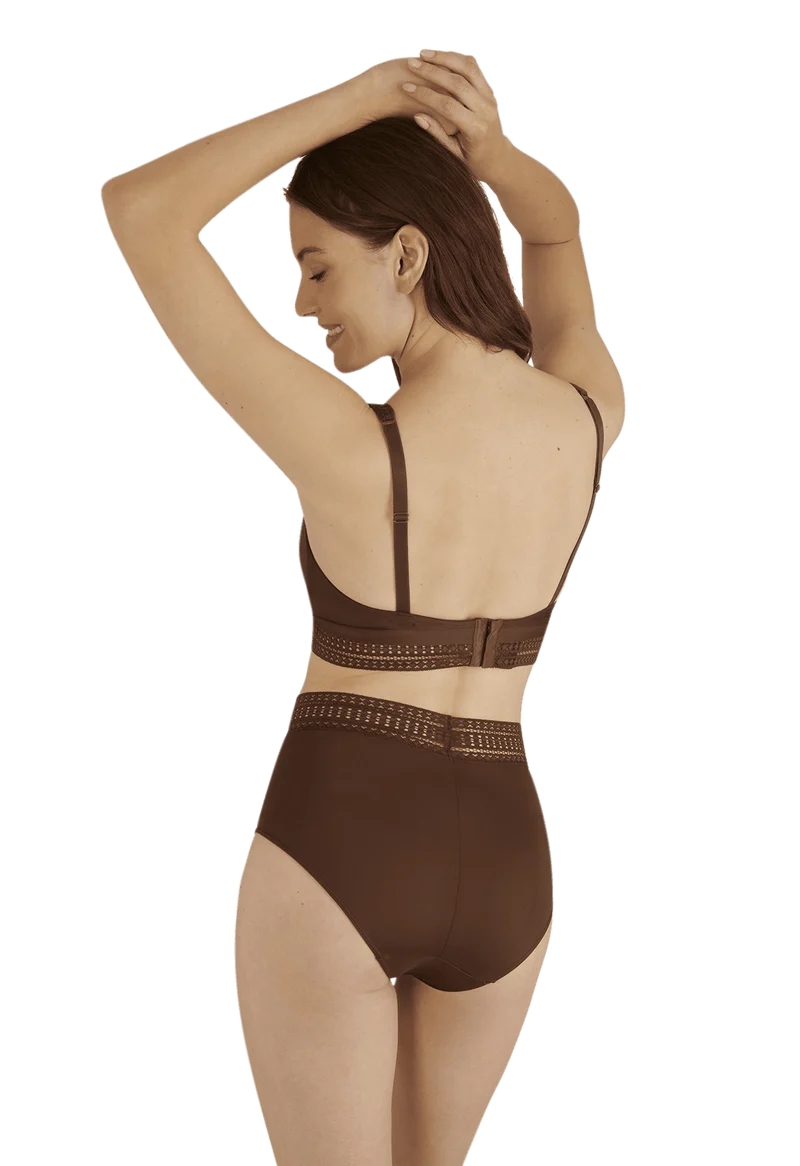 Soutien-gorge sans armatures Arty Graphik - Chocolat