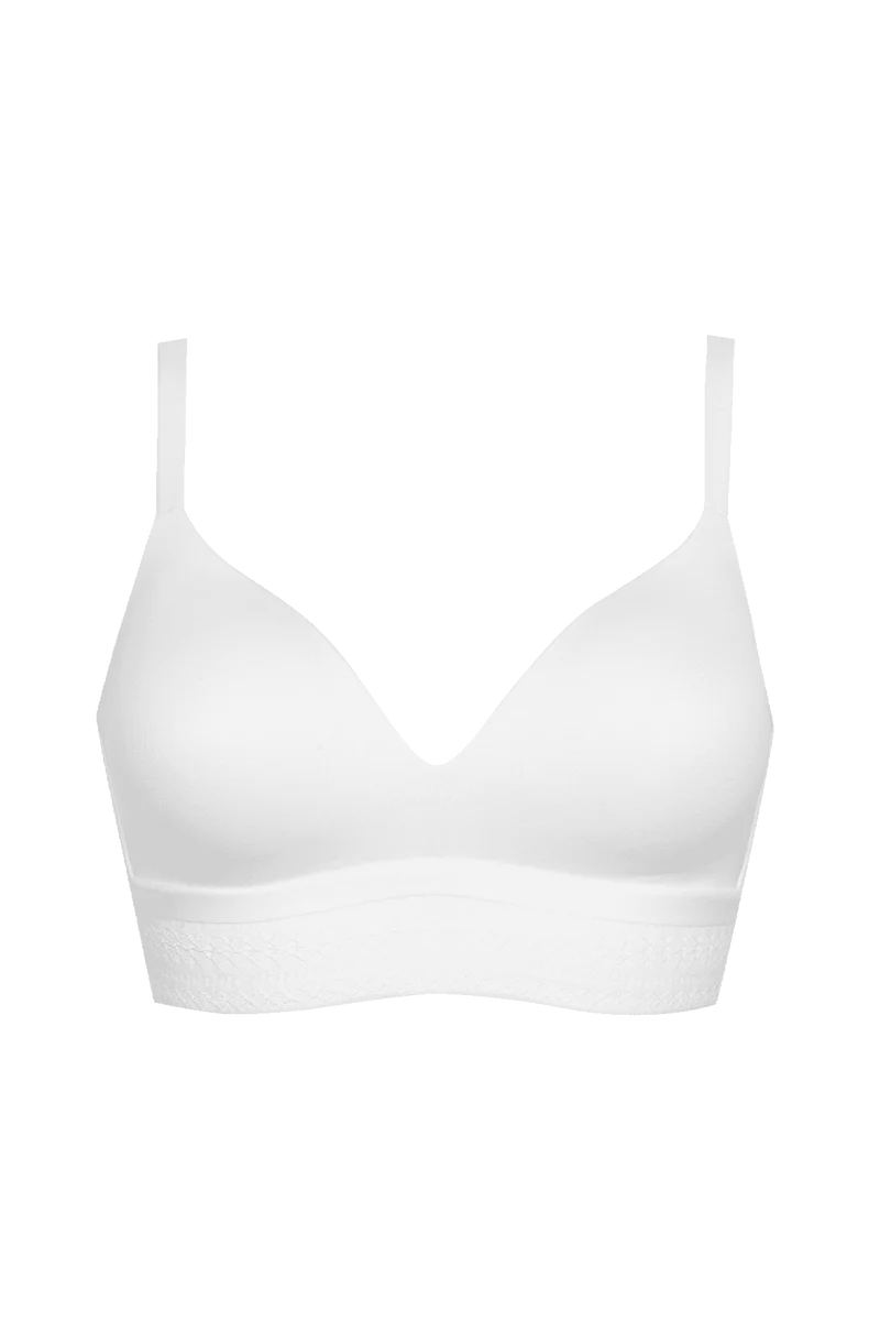 Soutien-gorge sans armatures coques souples Arty Graphik - Blanc