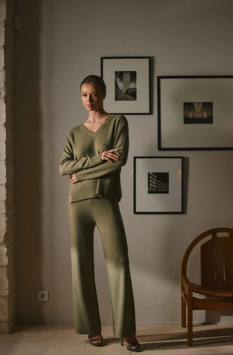 Pantalon en cachemire Divine