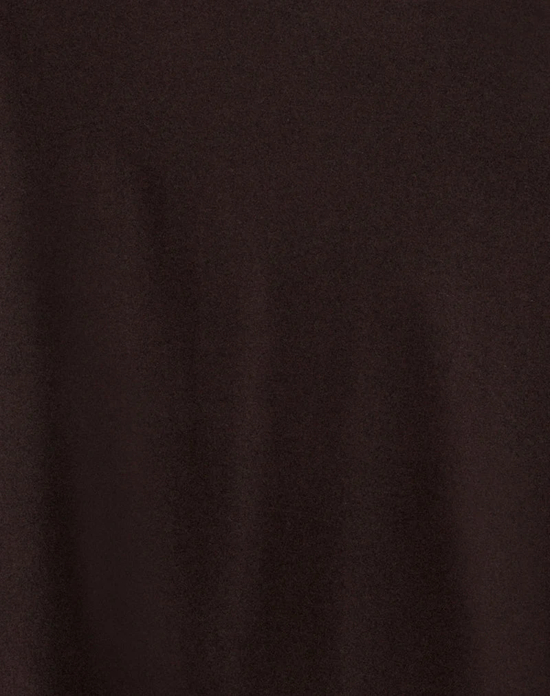 Jupe mi-longue Bilur Waterfall, couleur chocolat