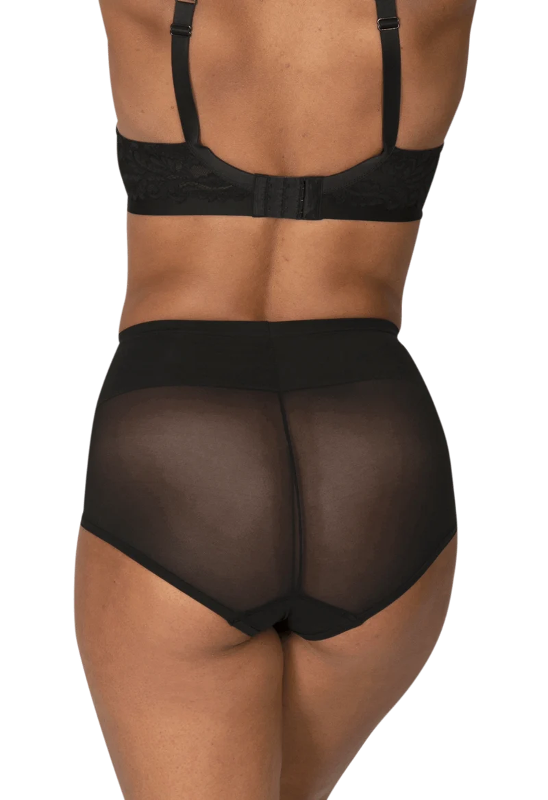 Culotte Haute Tulle Invisi Galbe - Noir