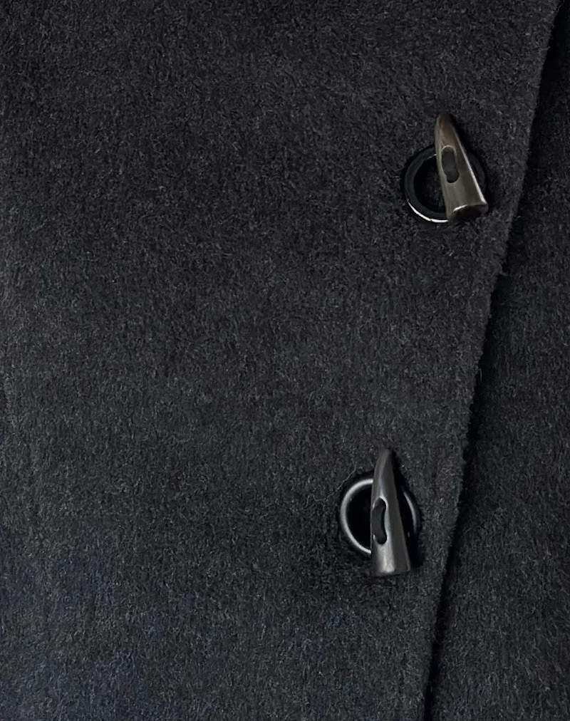 Veste Niloufar en laine gris foncé