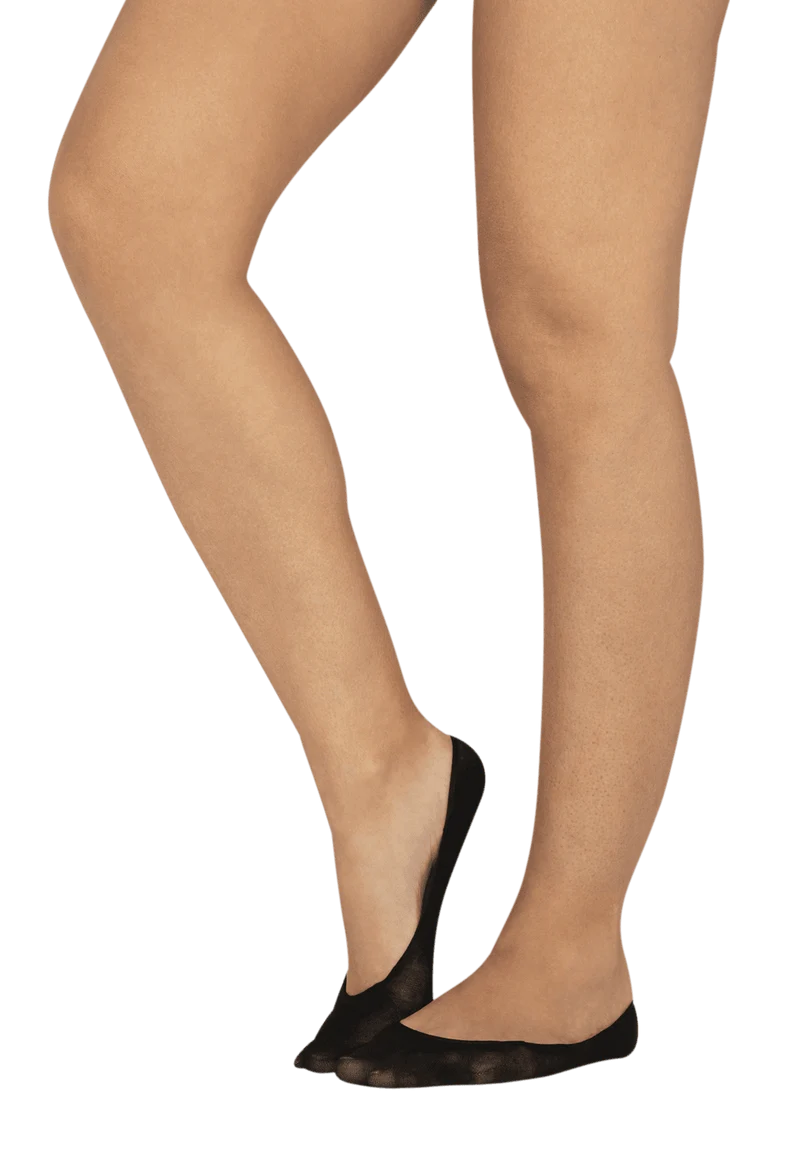 Lot de 2 paires de Protège-Pieds Spécial Ballerines - Noir