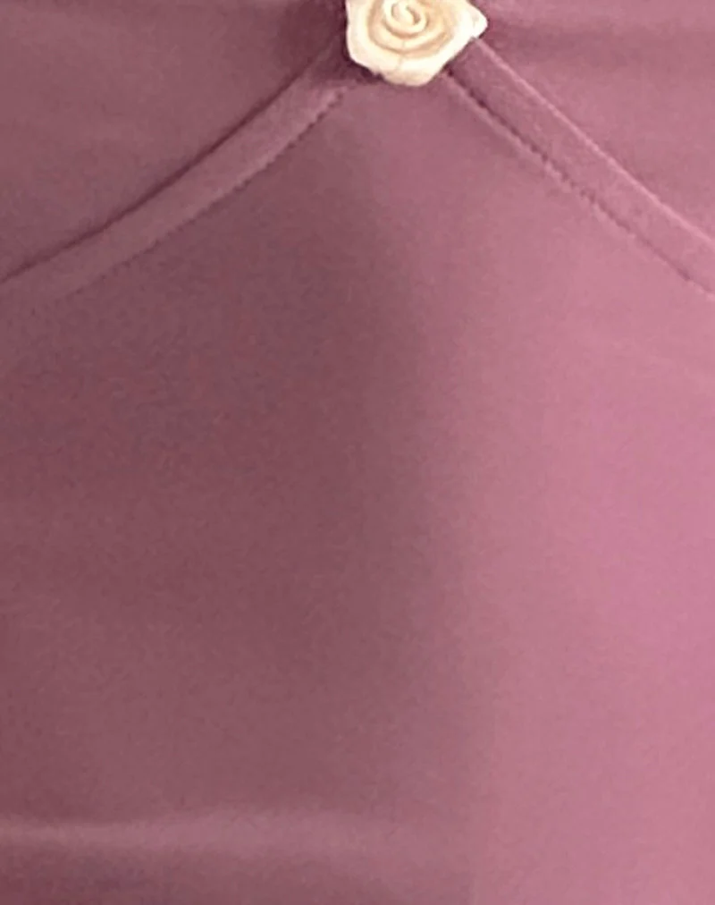 Mini robe Micaya en maille mauve