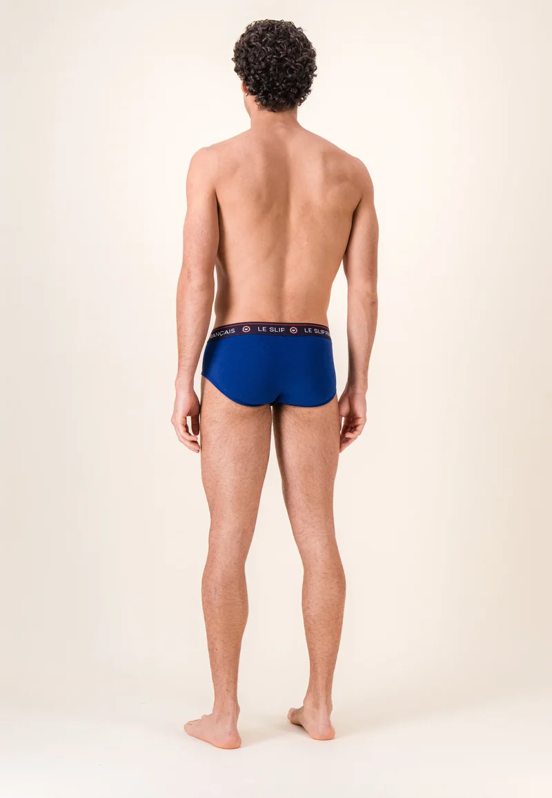 Lot de 2 slips en coton - Slips Coq Marine Indigo