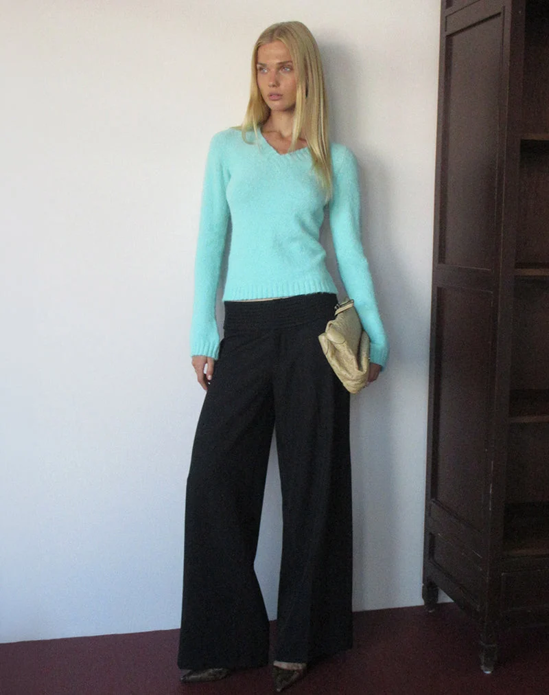 Pantalon Sadasi, coupe sur mesure, noir