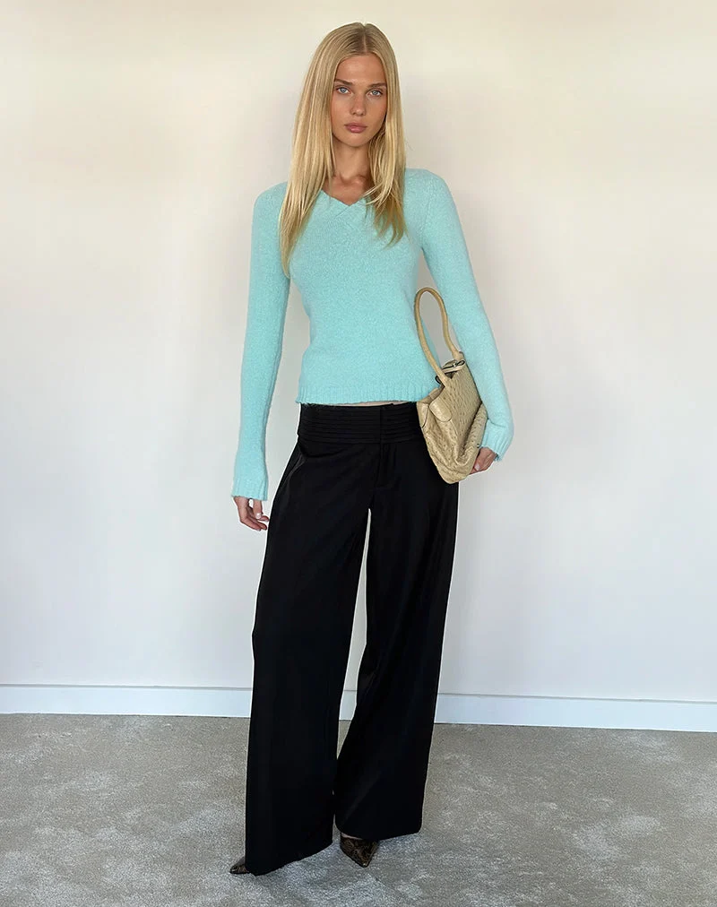 Pantalon Sadasi, coupe sur mesure, noir