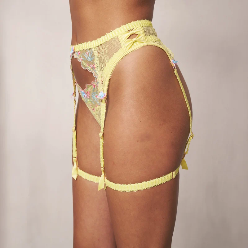 String et Porte-jarretelles Ilianna Intimates - Jaune