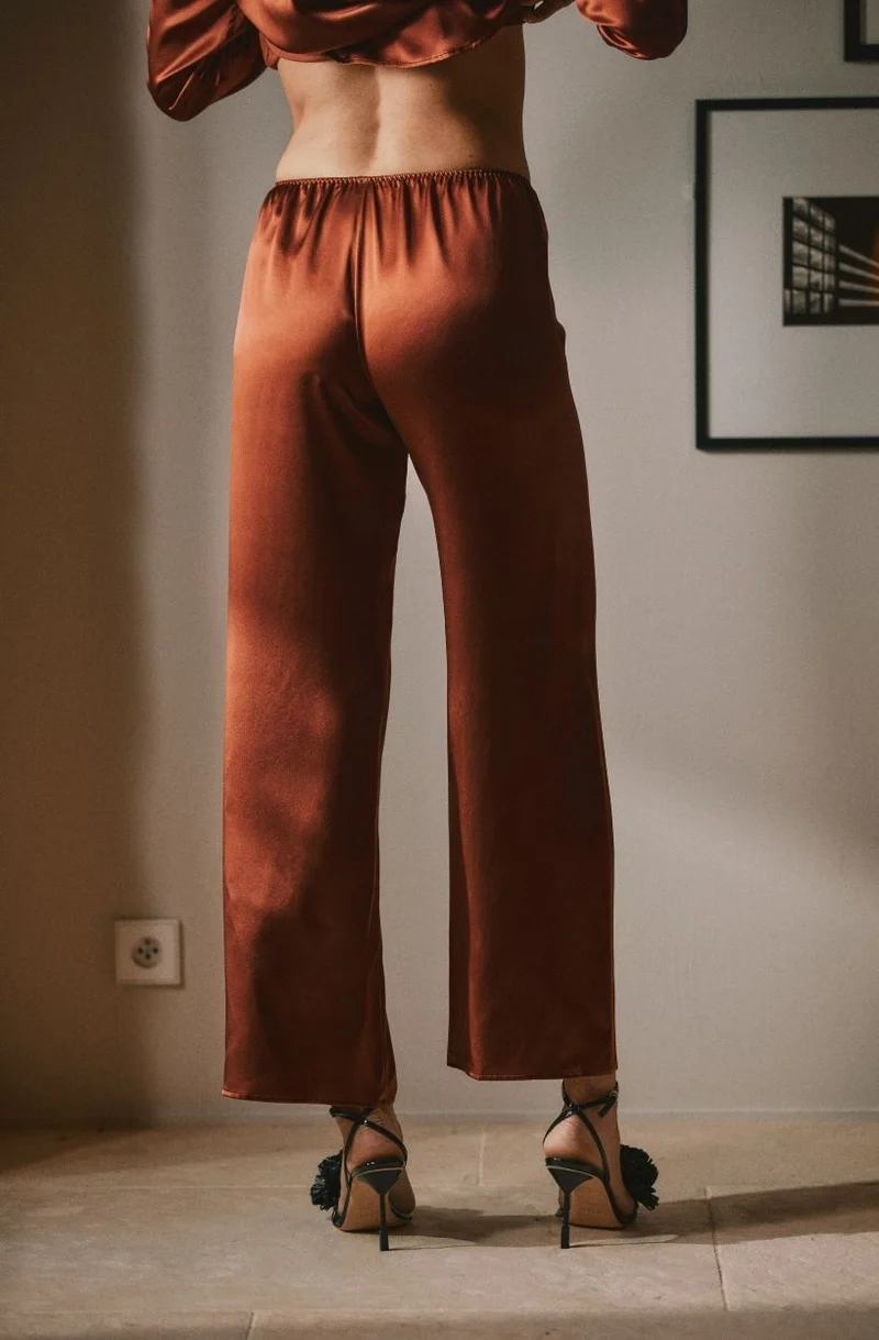 Pantalon en soie Doria