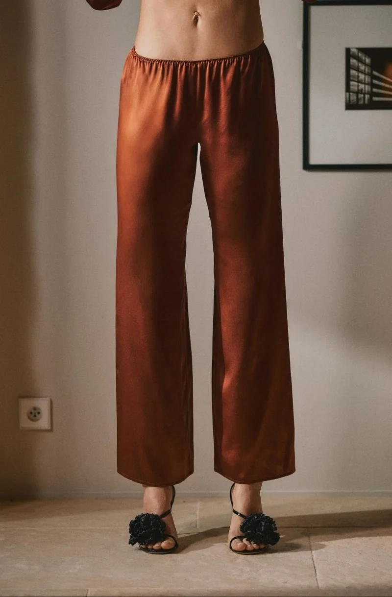 Pantalon en soie Doria