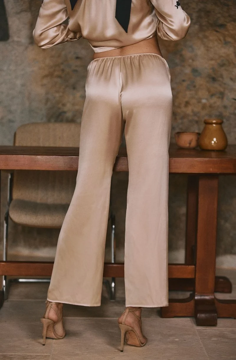 Pantalon en soie Doria