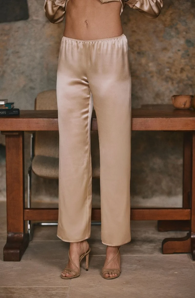 Pantalon en soie Doria