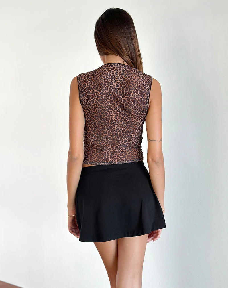 Top Jiraya en maille imprimée Rar Leopard