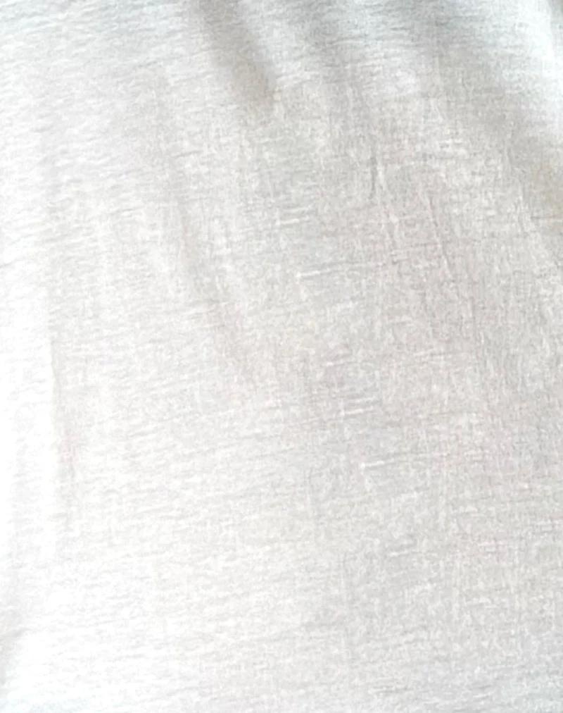 Haut Orten en jersey de coton style années 60, blanc cassé