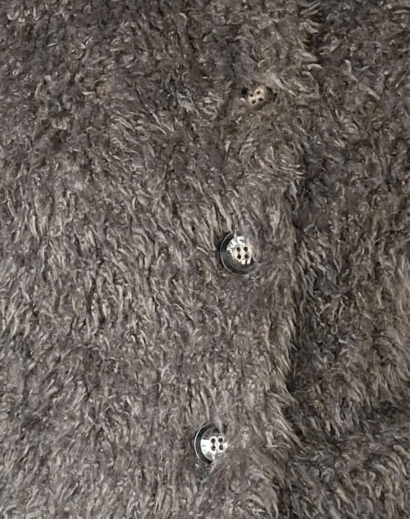 Veste Joji en fausse fourrure grise