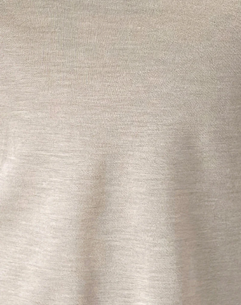 Débardeur Danha en jersey transparent couleur crème
