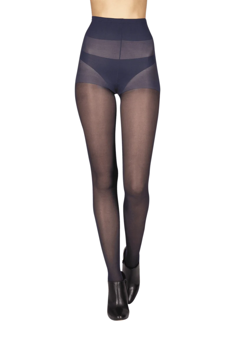 Collant Semi-Opaque 30D Mon Indispensable - Bleu nuit