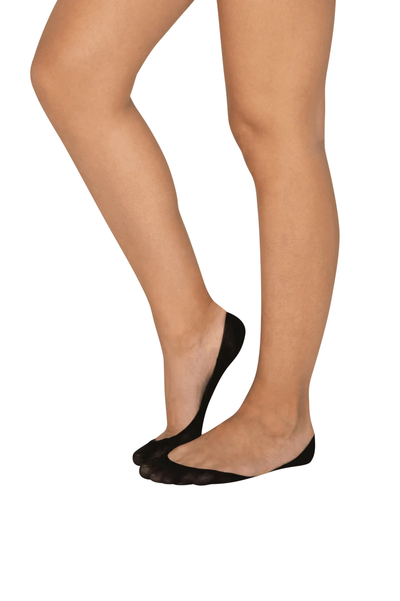Protège-Pieds Spécial Escarpins Ultra échancré Patch Anti-glisse - Noir