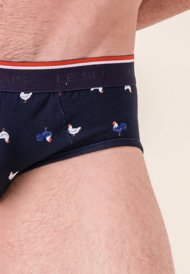Slip à motif coq marine en coton - Terrible Coq Marine