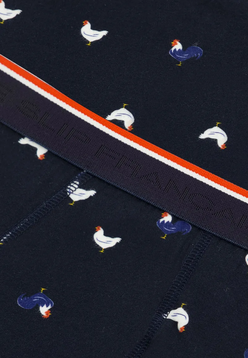 Slip à motif coq marine en coton - Terrible Coq Marine