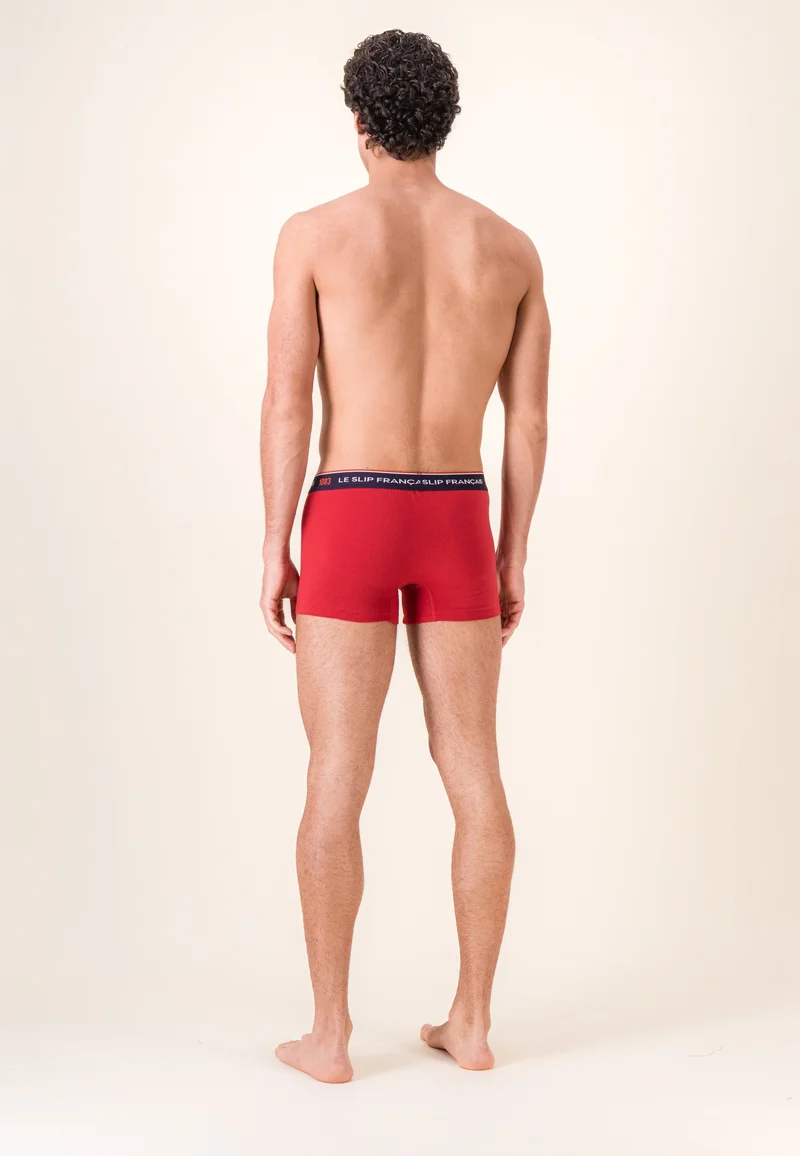 Boxer rouge en coton bio - Redoutable Rouge - Collab 1083